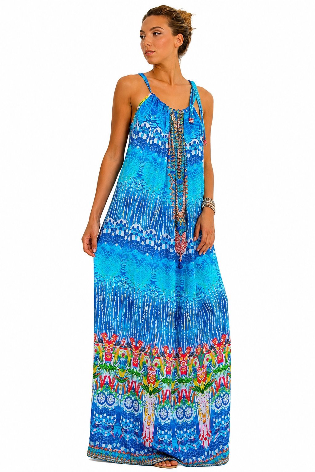 Flowy One-Size Resort Maxi Dress