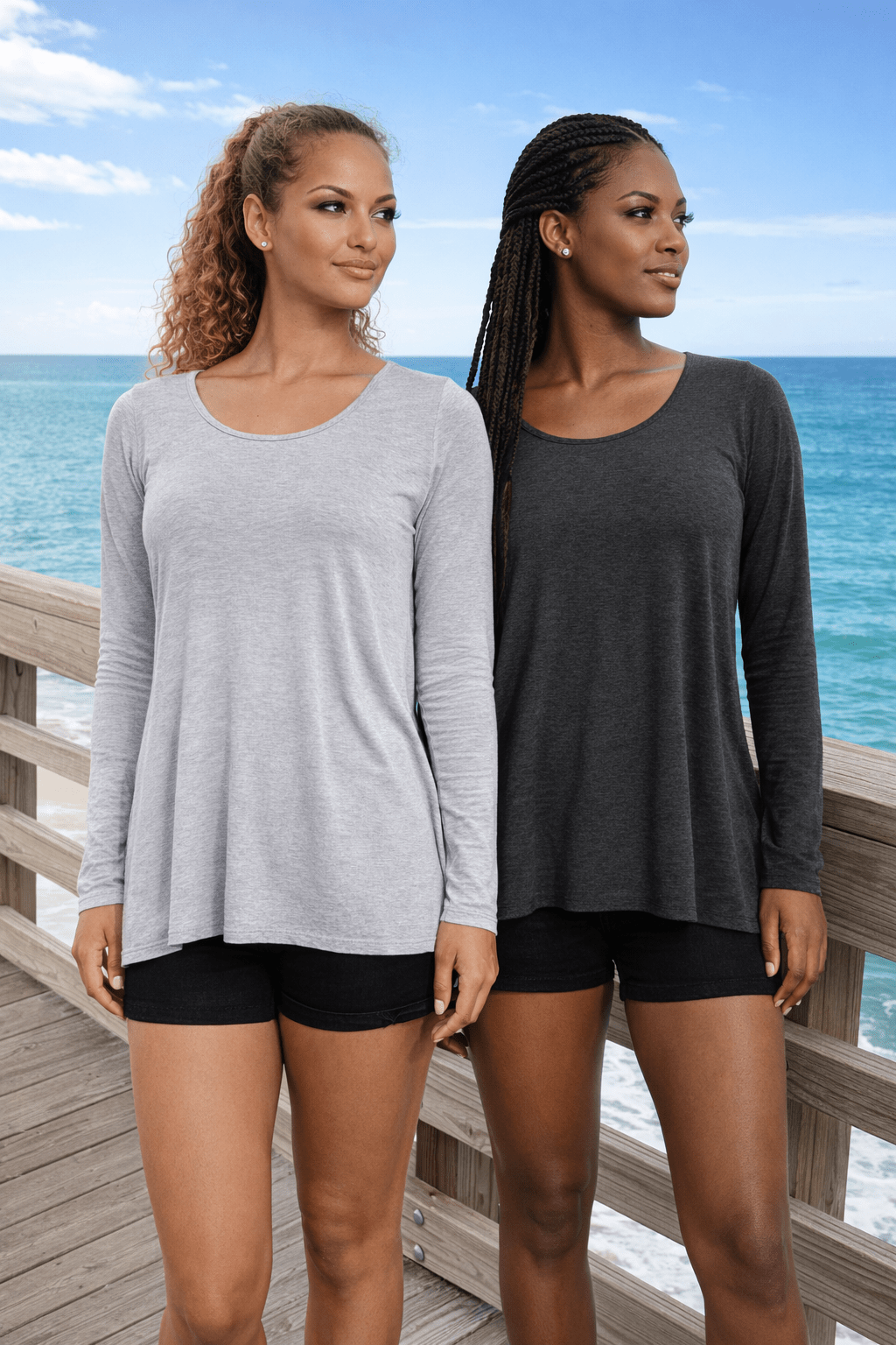 Hi Low Beach Resort Knit Tunic Club Moda Resort Wear - detail closeup
