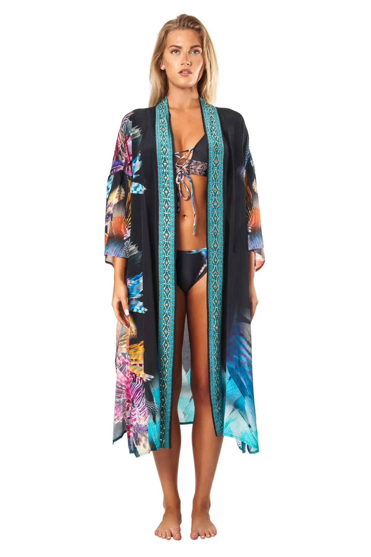 Kimono Swimwear Cover Up Cape Lamodaclothing