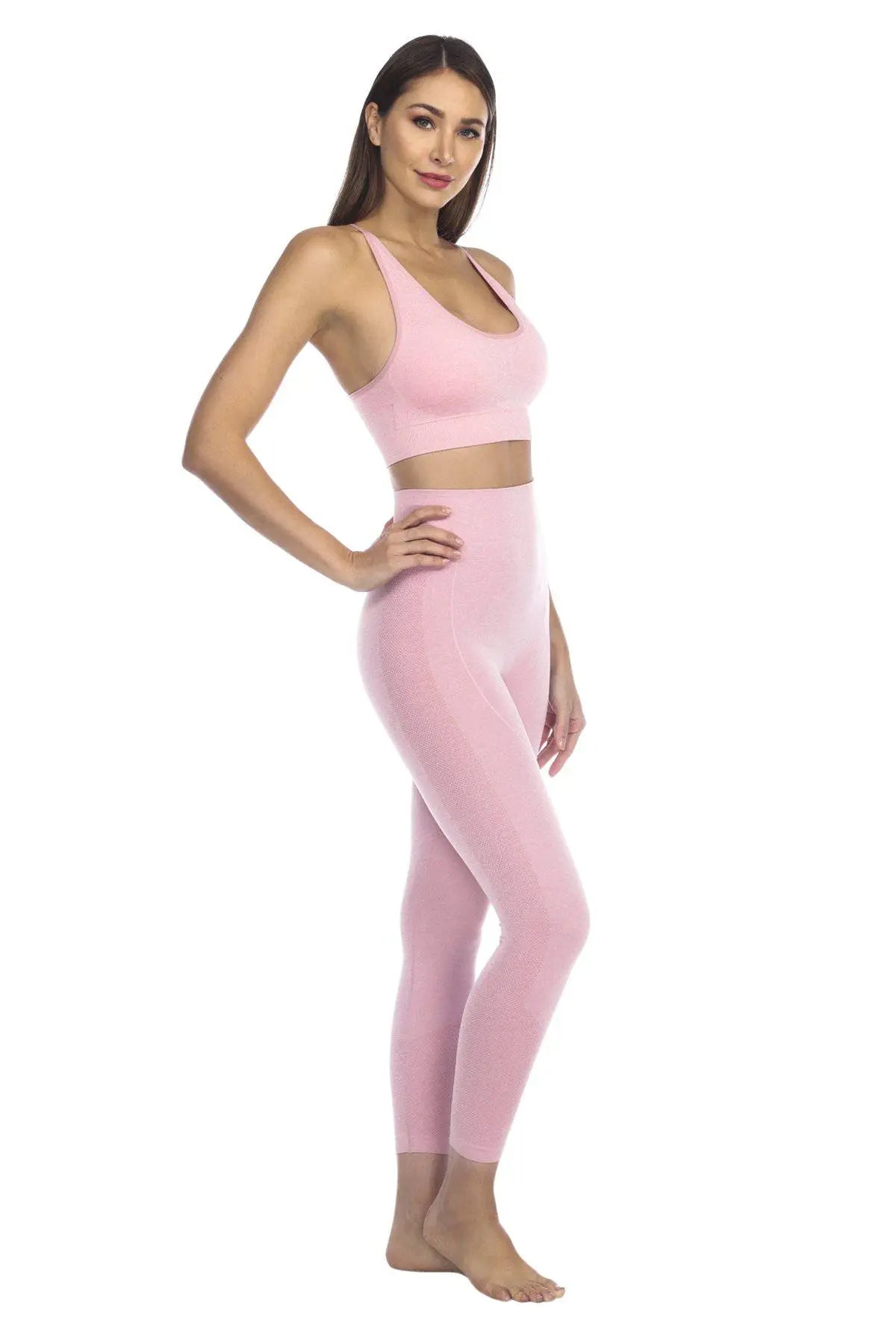 Club Moda Cross Back Scoop Neck Padded Sports Bra - La Moda Clothings