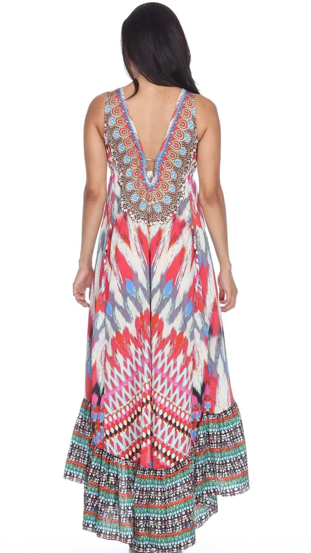 High Low Dresses Resort Beach Boho Casual Summer Evening Vestido Dress Vacation Travel Bohemian - La Moda Clothings