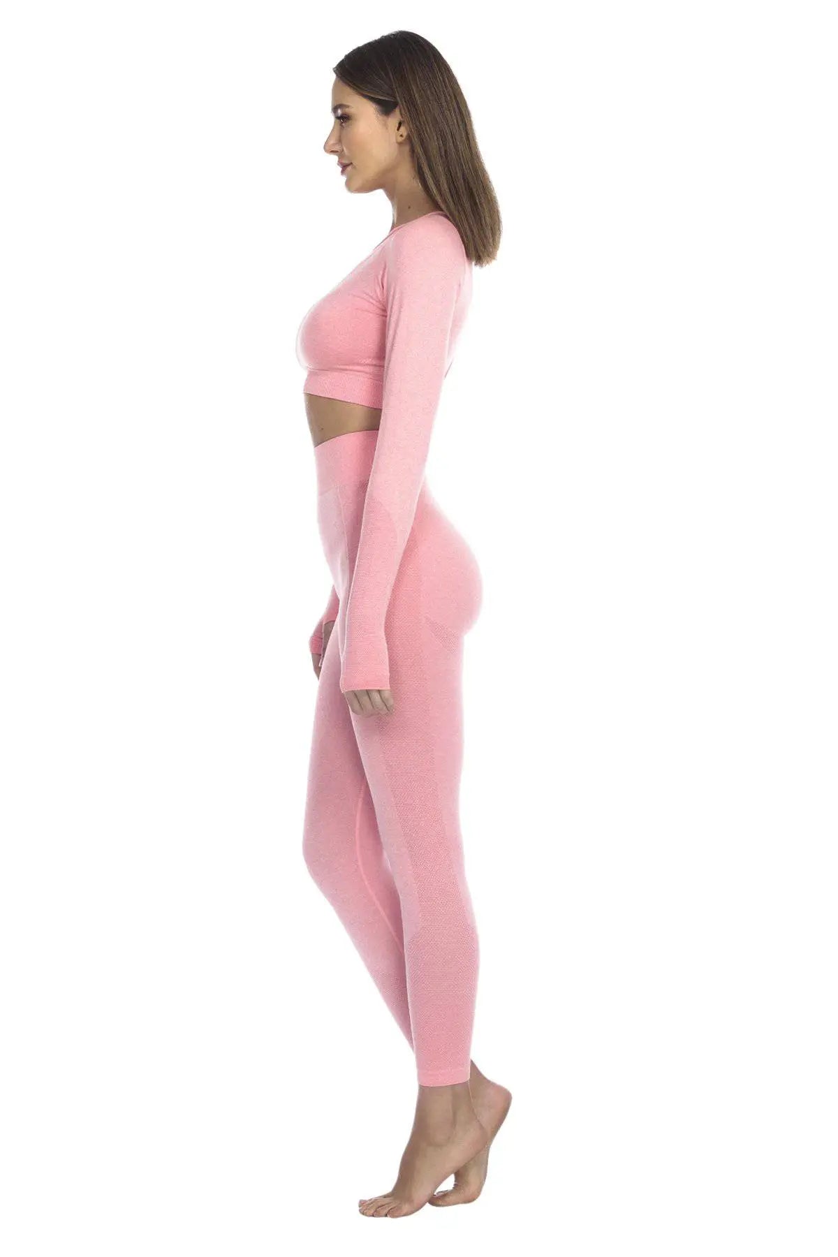 Women's Knitted Seamless Long Sleeve Shirt Wholesale - La Moda Clothings