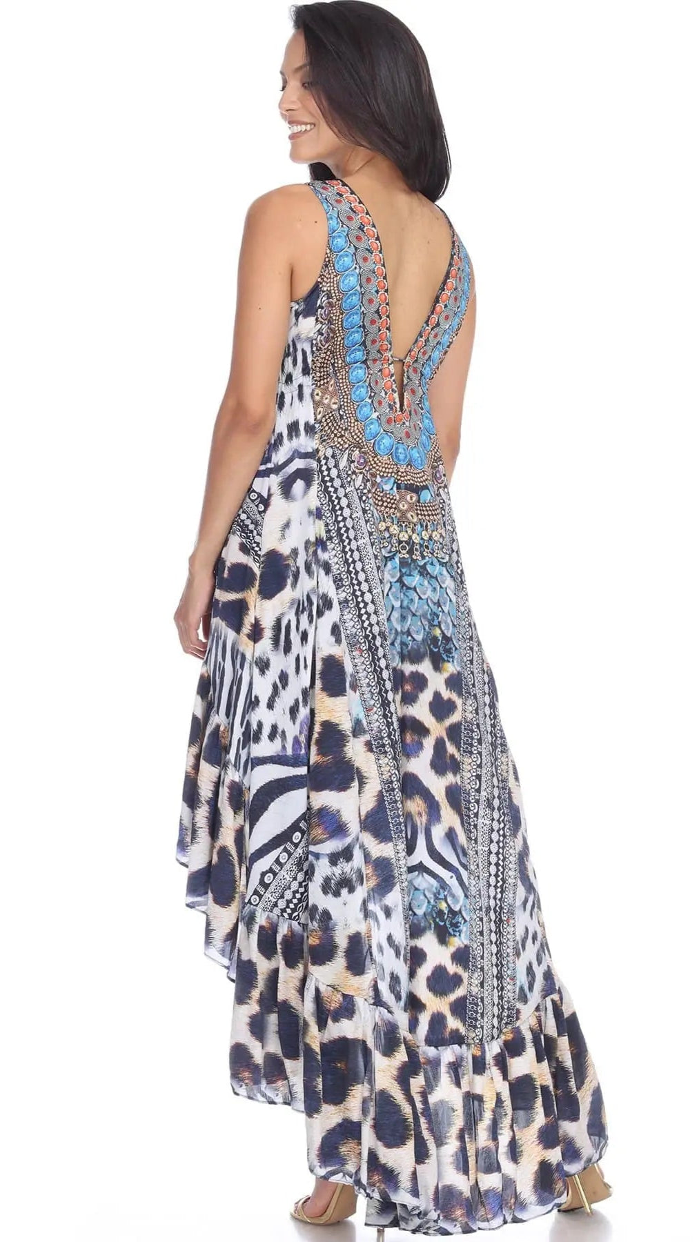 High Low Dresses Resort Beach Boho Casual Summer Evening Vestido Dress Vacation Travel Bohemian… - La Moda Clothings