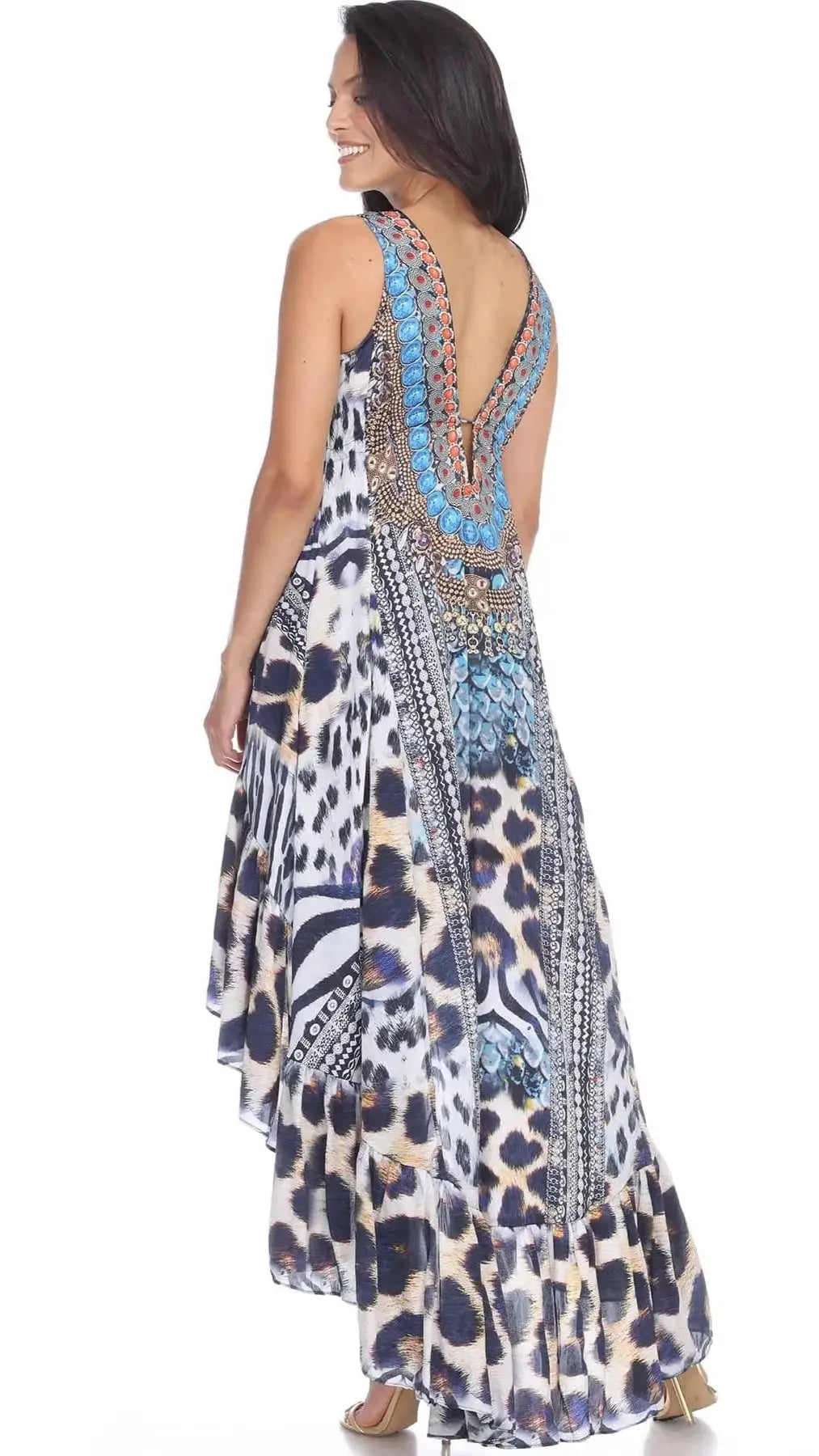 High Low Dresses Resort Beach Boho Casual Summer Evening Vestido Dress Vacation Travel Bohemian… - La Moda Clothings
