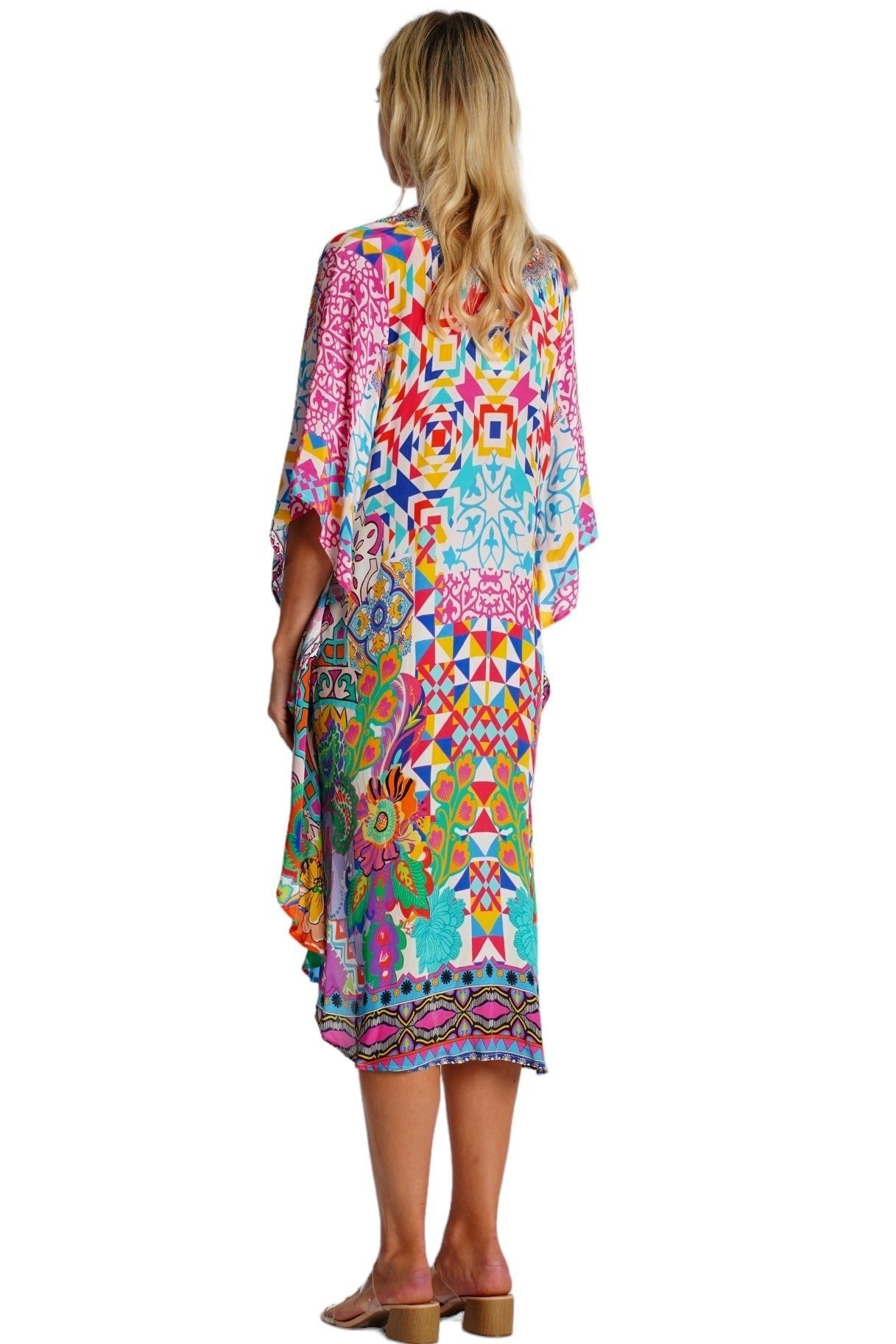 Luxury Beach Swim Cover-Up – Tropical Sarong & Resort Coverup for Women - Designer Cover-Up | Elegant Kaftan Cover Up Dress | Club Moda USA