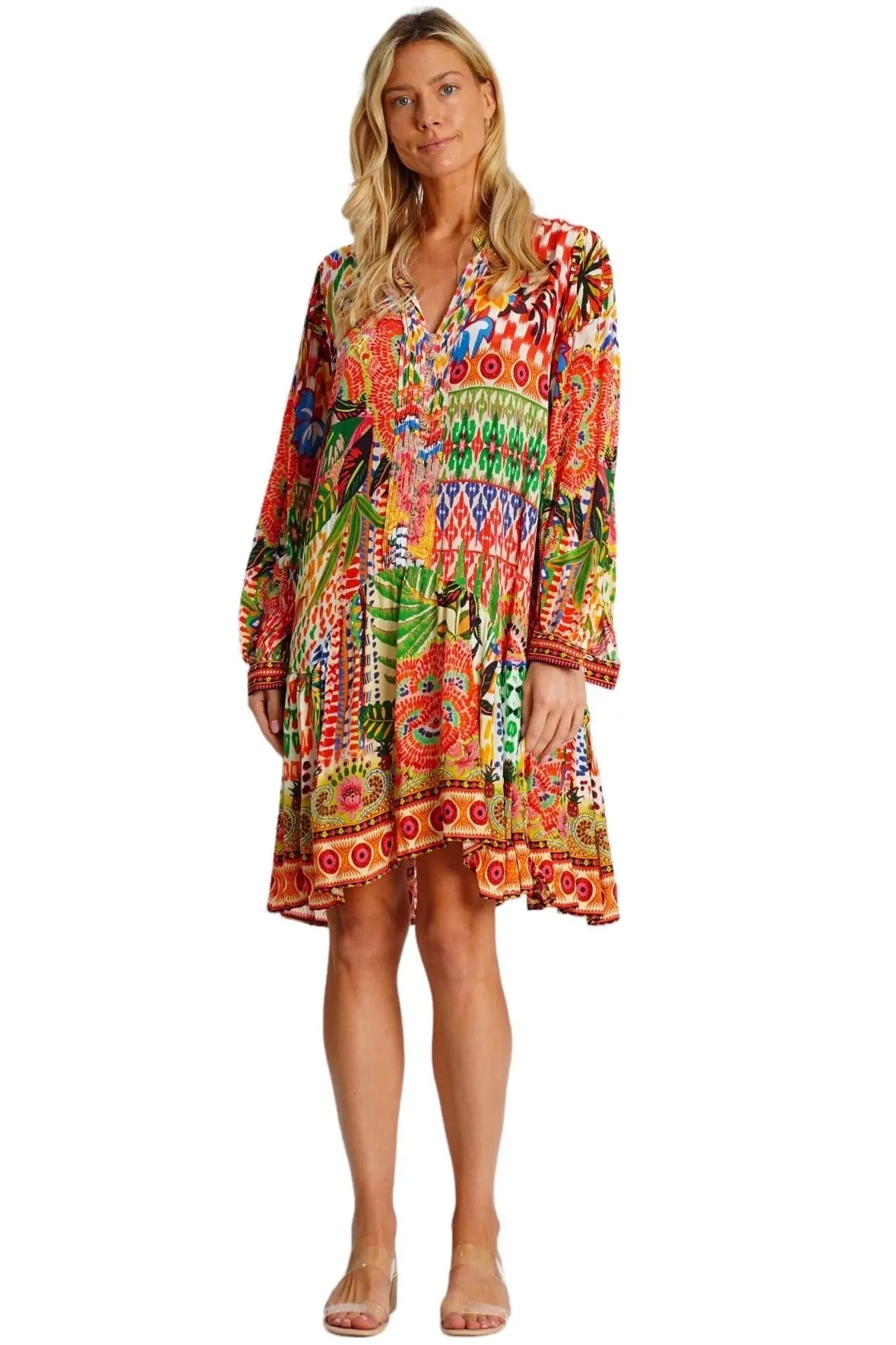 Natalie Tropcal Shirtdress La Moda Clothing