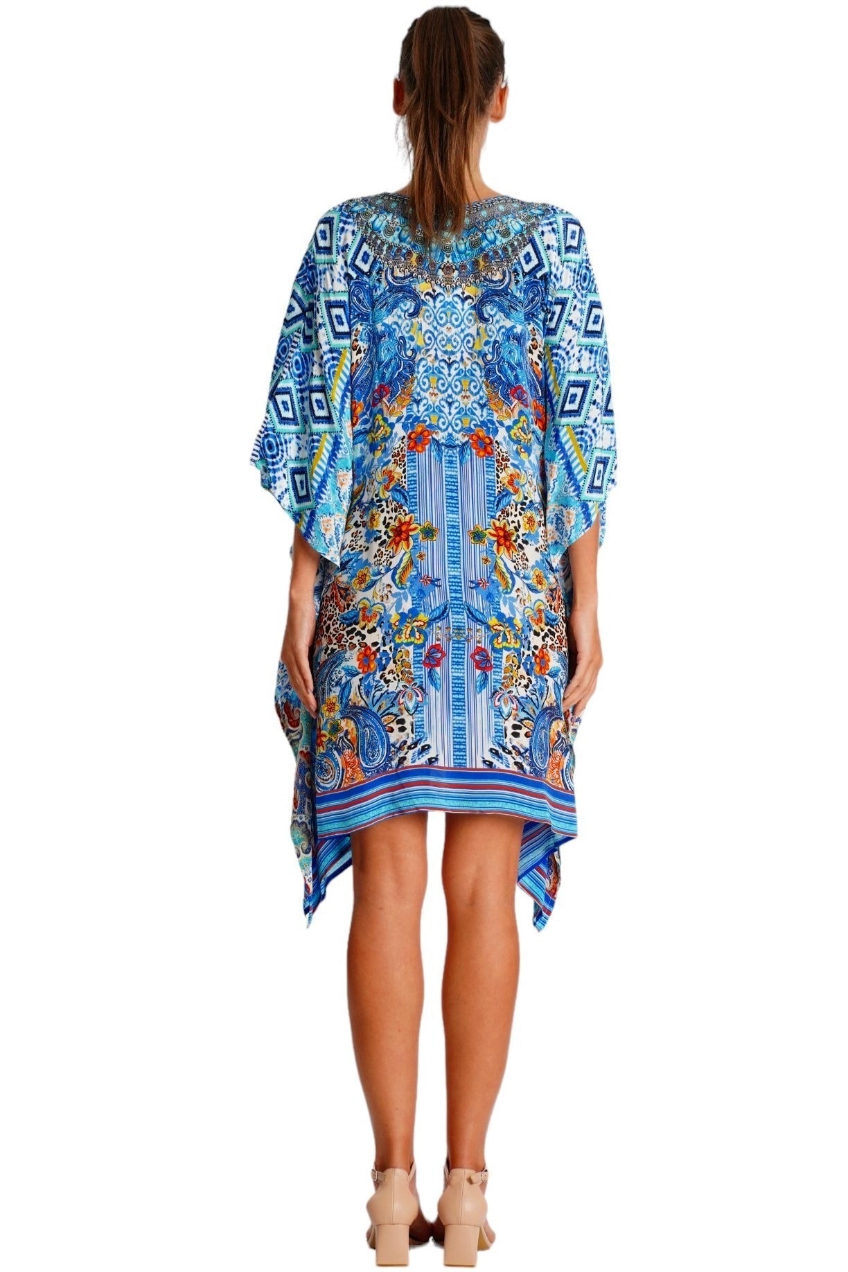 Premium beaded kaftan maxi dress, shown from another angle