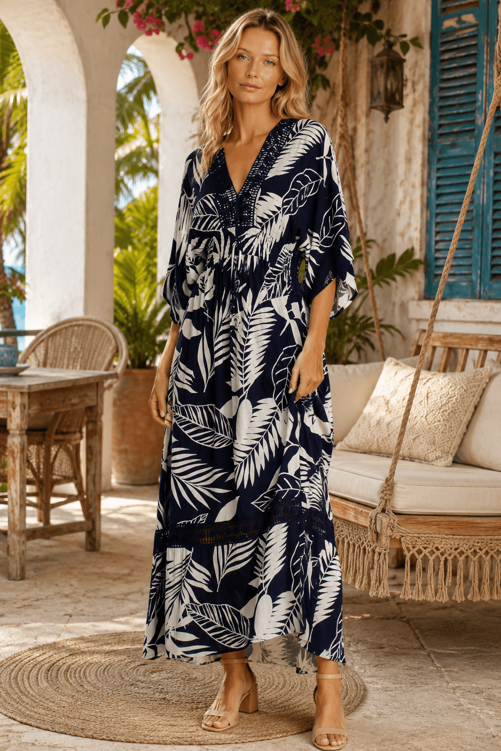 Printed Summer Maxi Dress - Premium Resort Wear | Luxury Beach Dress for Vacation & Cruise | Club Moda
