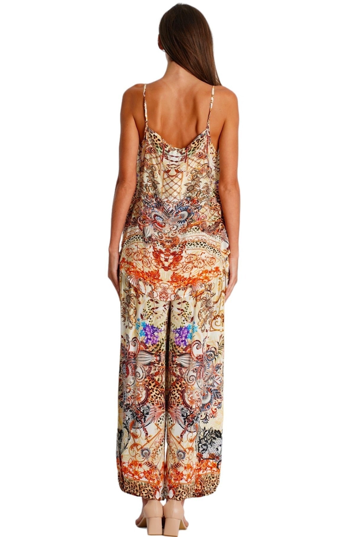 Resort co-ord pant set, shown from another angle