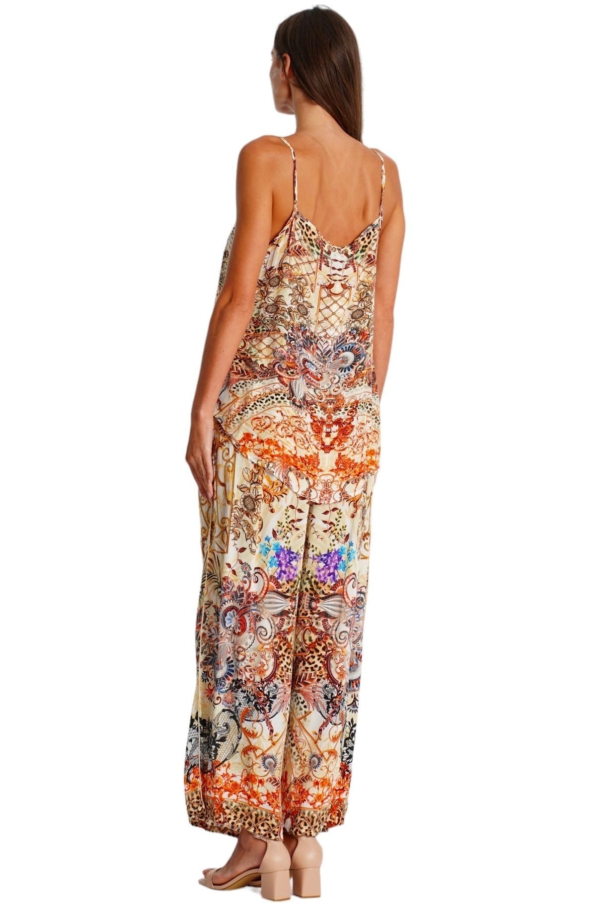 Resort Co-Ord Pant Set – Luxury Designer Vacation Outfit for Women - Designer Co-ord Set | Elegant Kaftan Cover Up Dress | Club Moda USA