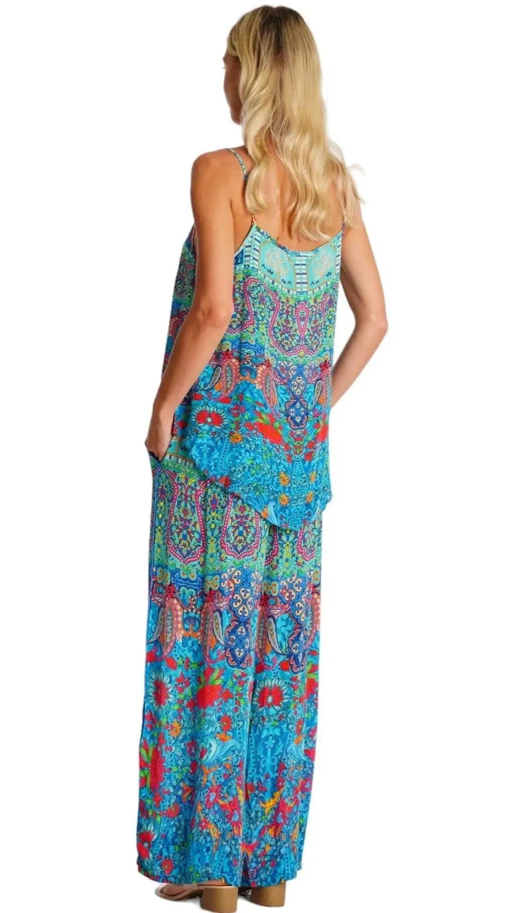 Resort Pant Sets - Designer Co-ord Set | Elegant Kaftan Cover Up Dress | Club Moda USA