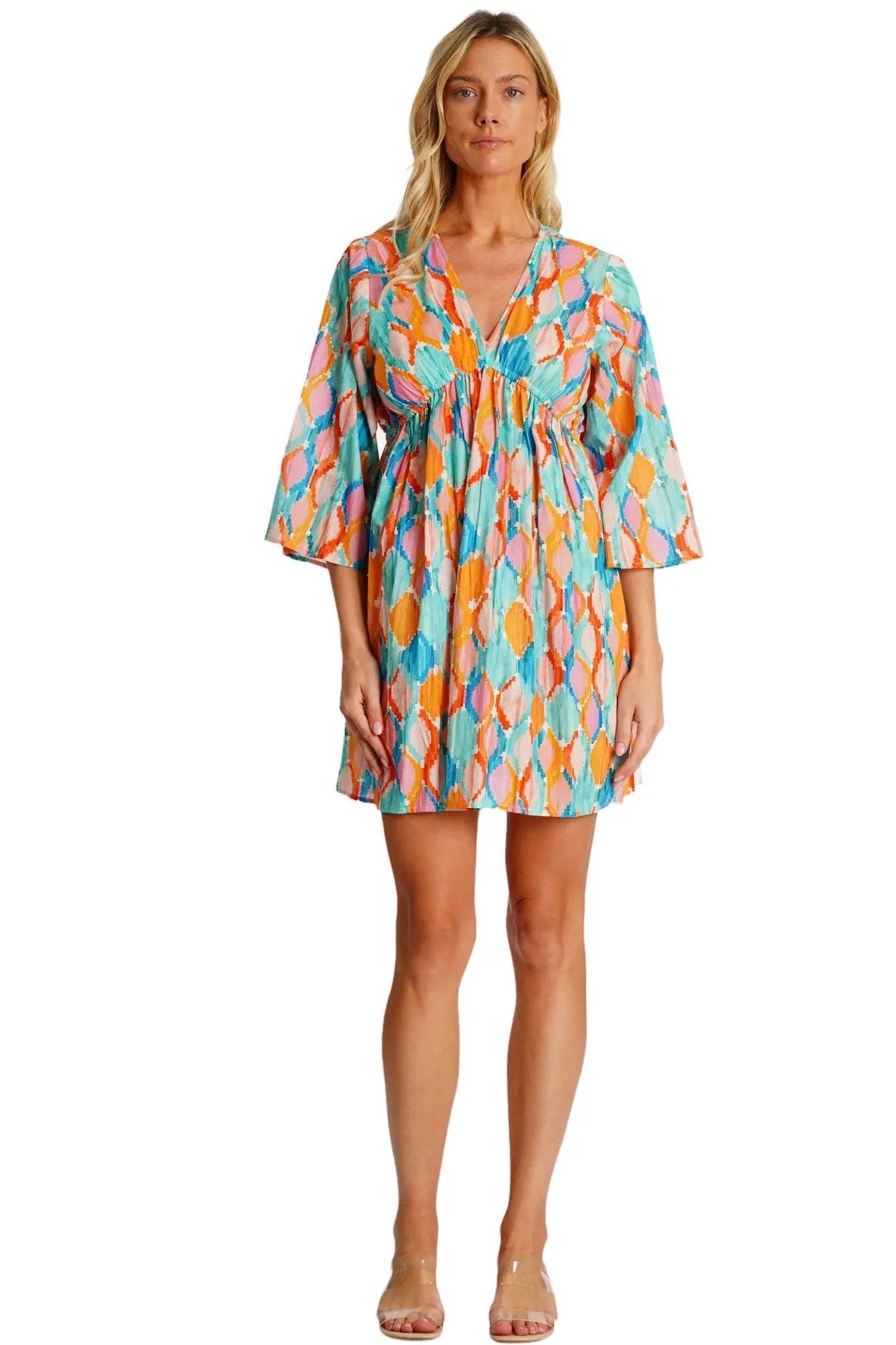 Mini dress in a short, above-the-knee cut, alternate view