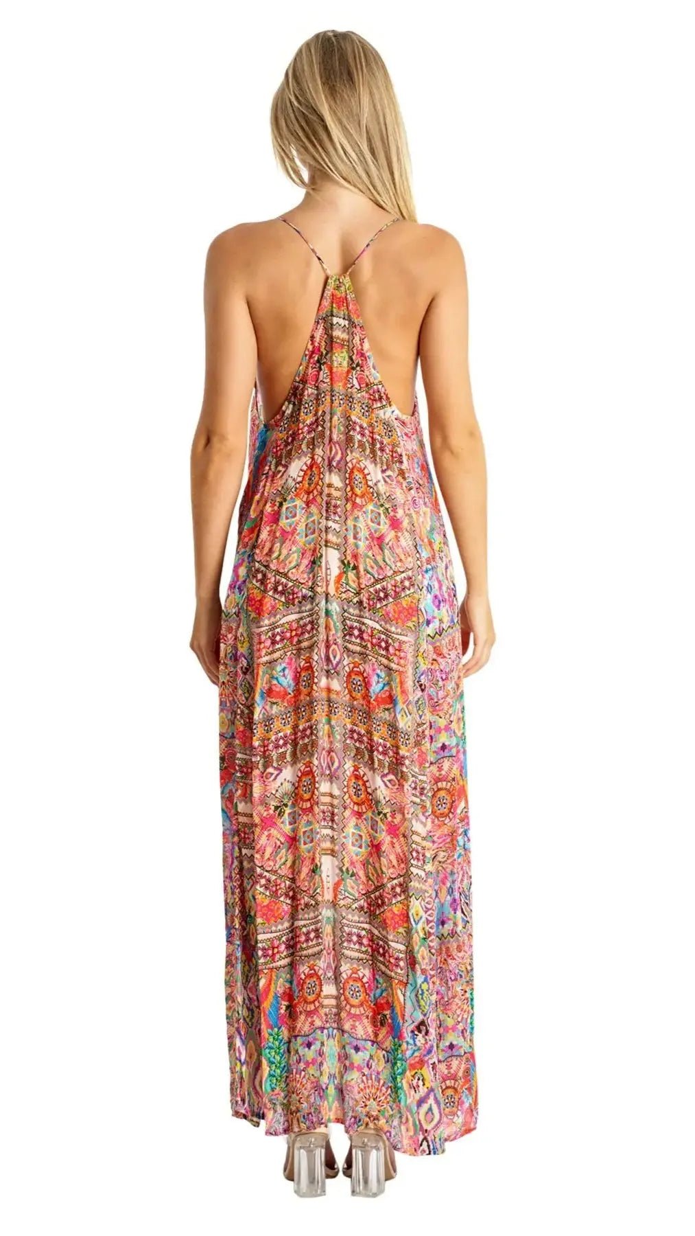 Spaghetti Strap Dress La Moda Clothing T Back Maxi