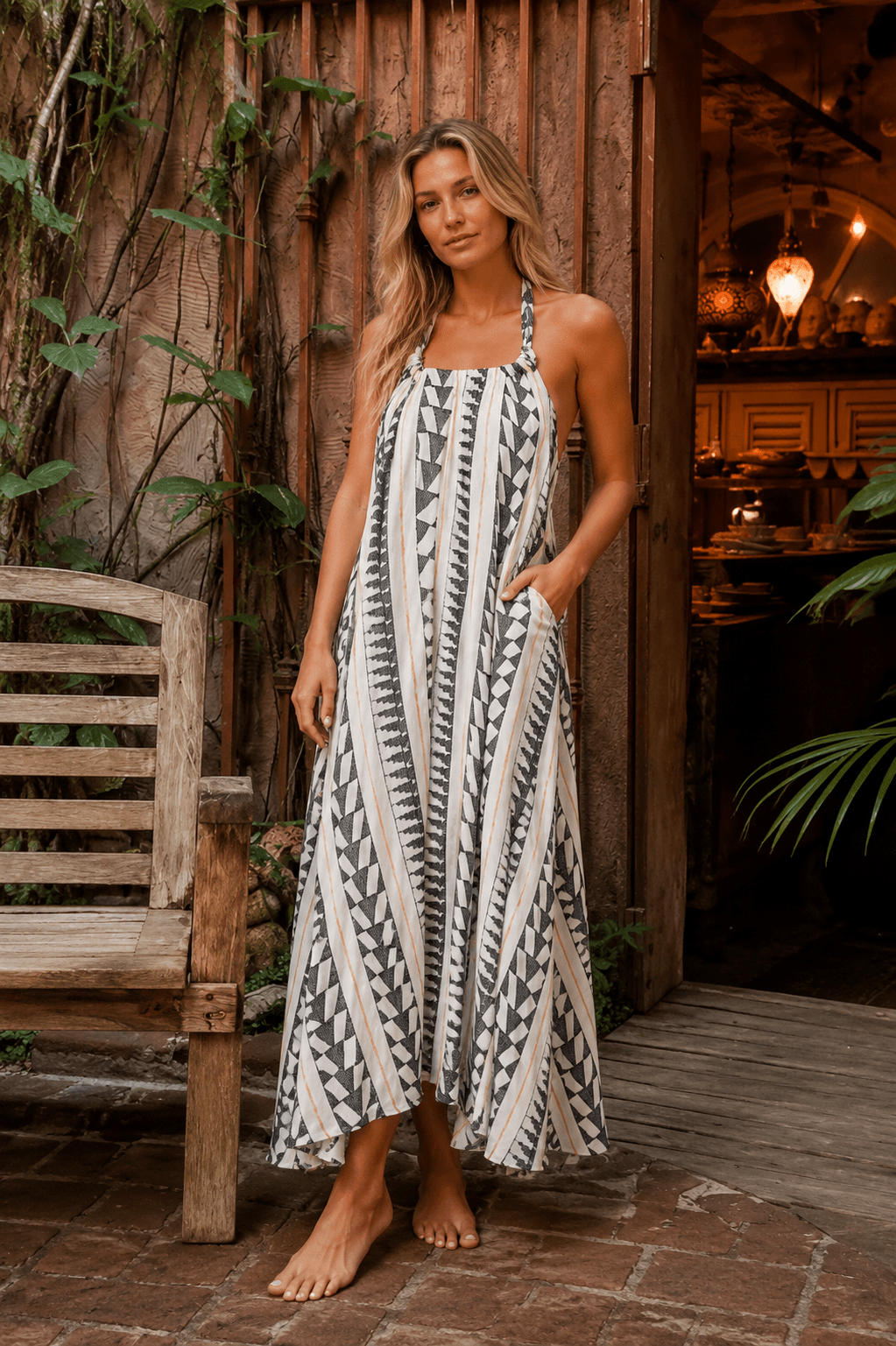 Summer Halter Neck Dress