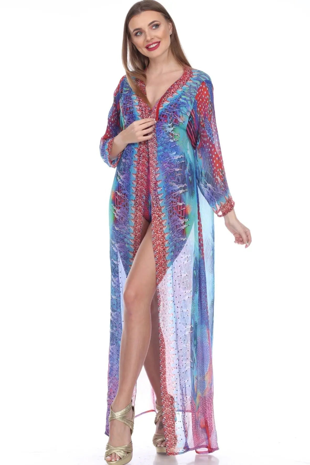 Swimwear Cover Up Sheer Kimonos For Women Lamodaclothing