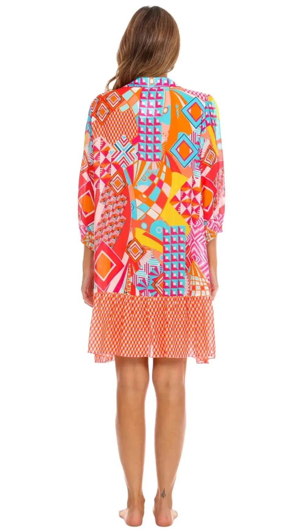 Vintage Printed Summer Dress La Moda Clothings Mini Dress