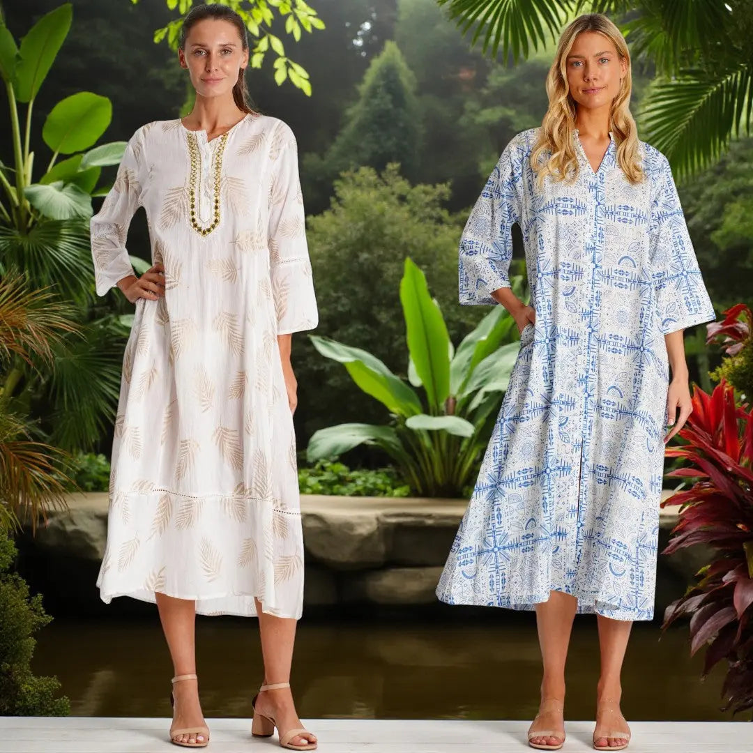 Cotton-Caftan-for-Tropical-Vacations clubmodausa.com