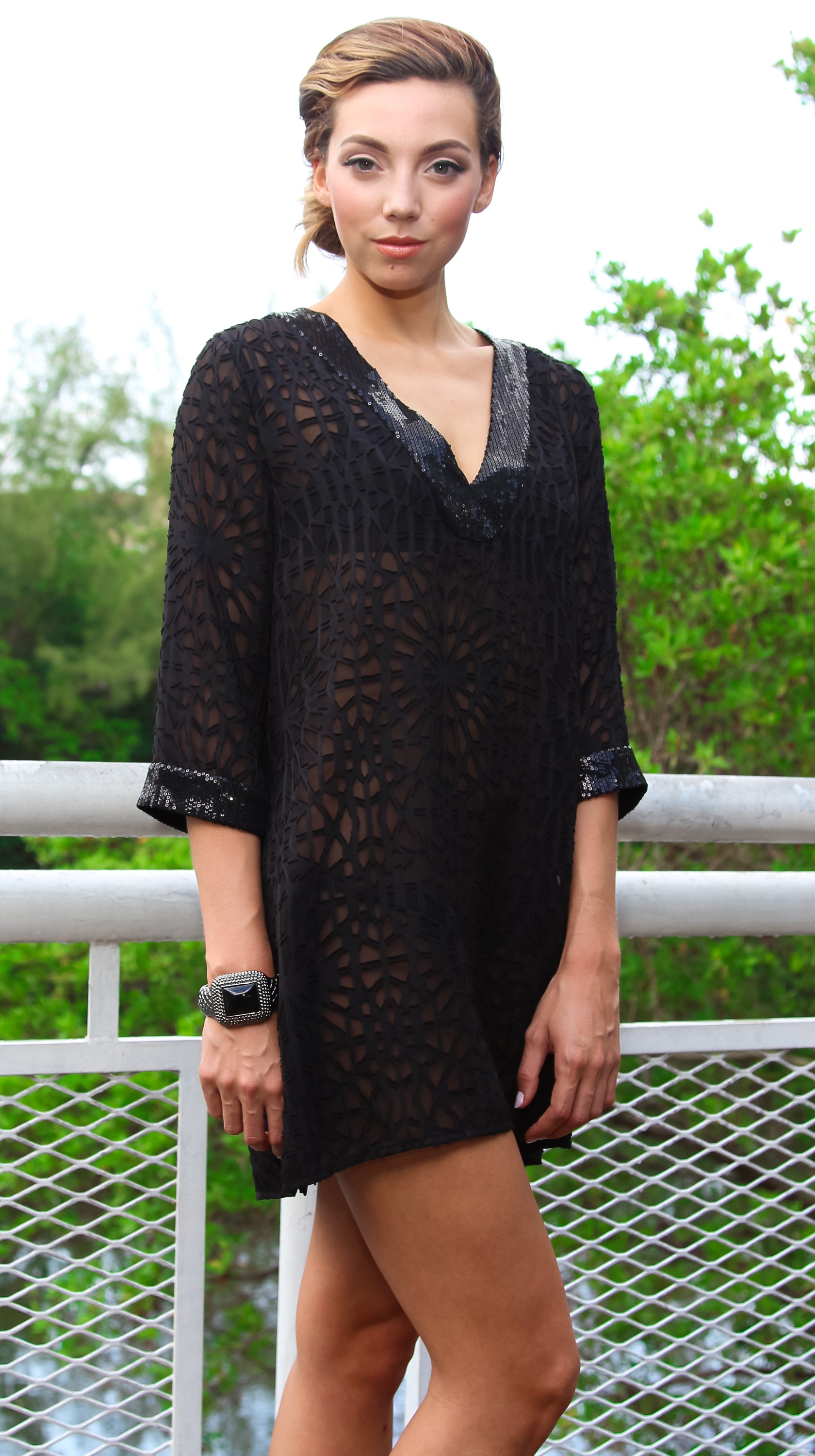Sheer Tunic Cover Up