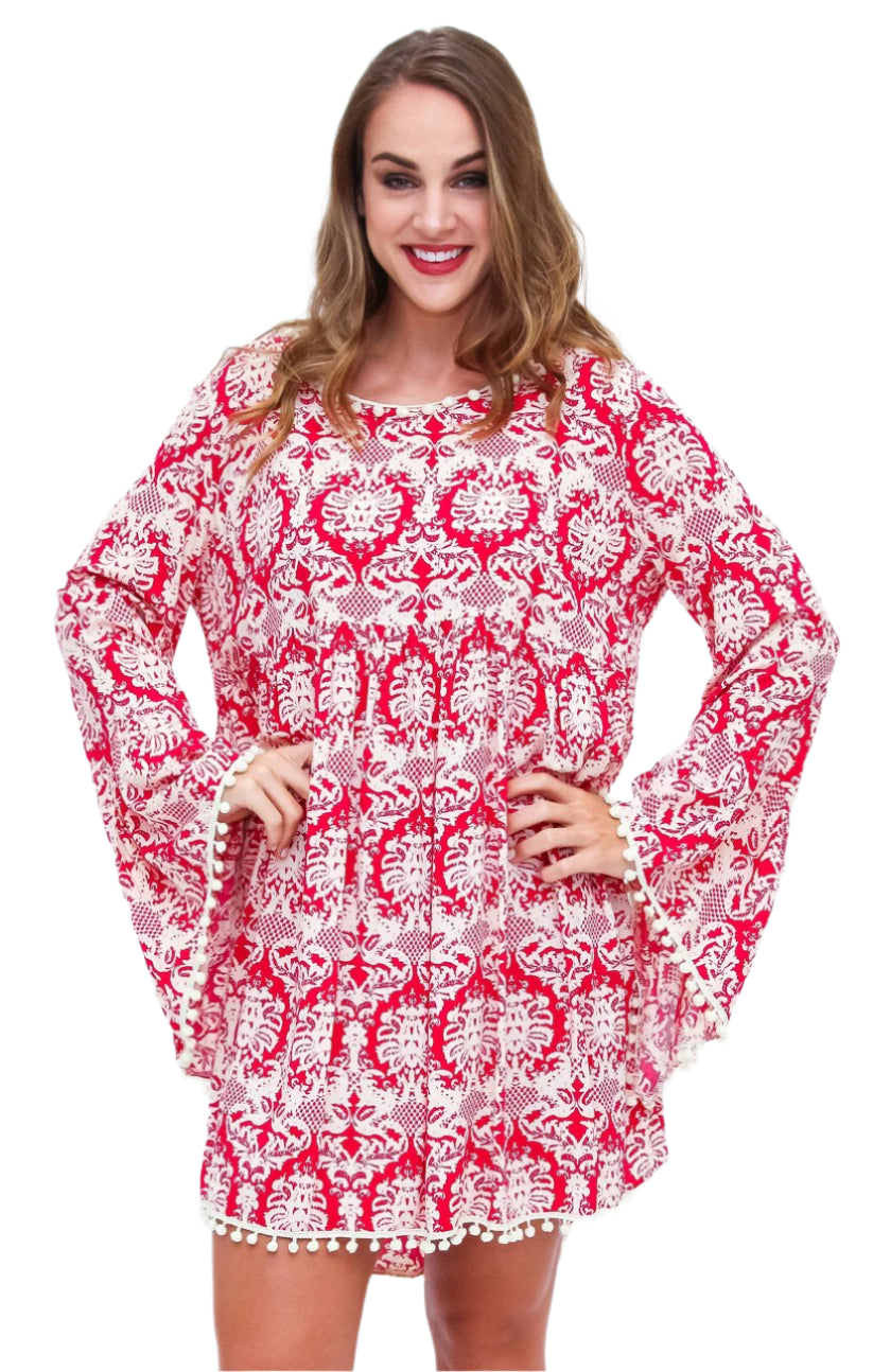 Full Sleeved Beach Cover Up Dress