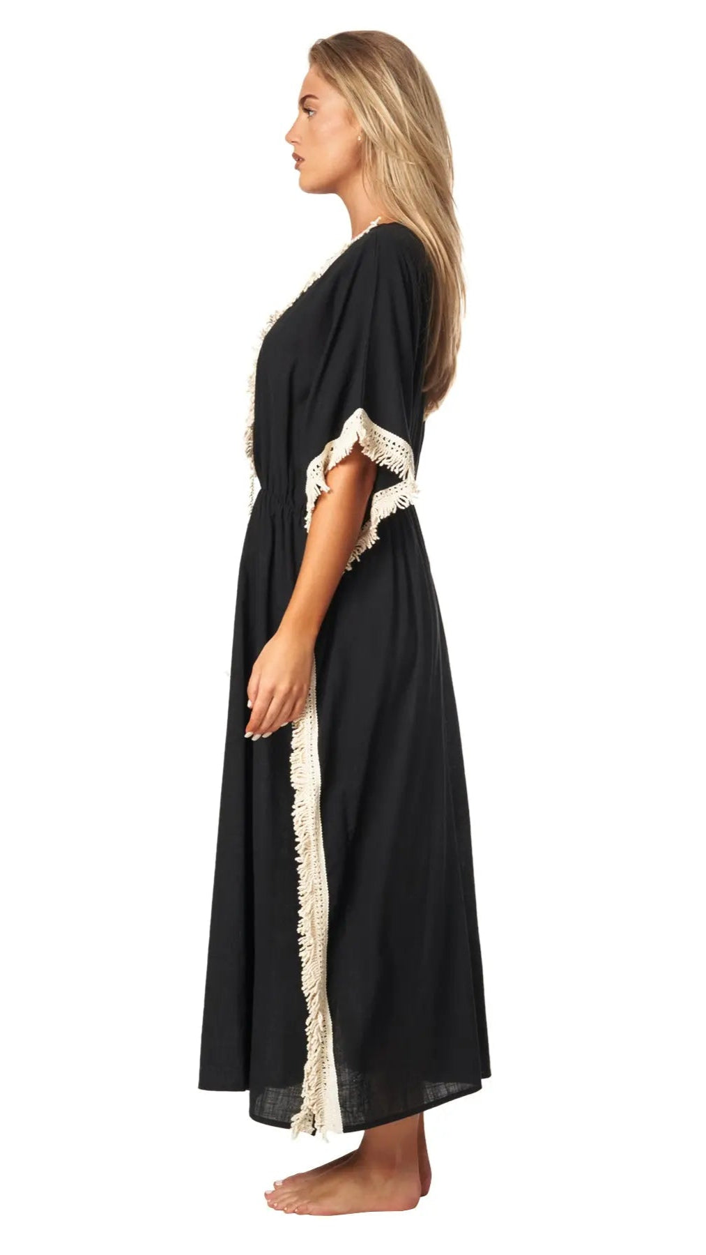 Megan Coverup Maxi Caftan Dress - La Moda Clothing