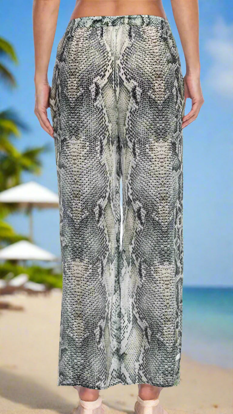 Snake Print Pants  La Moda Clothing