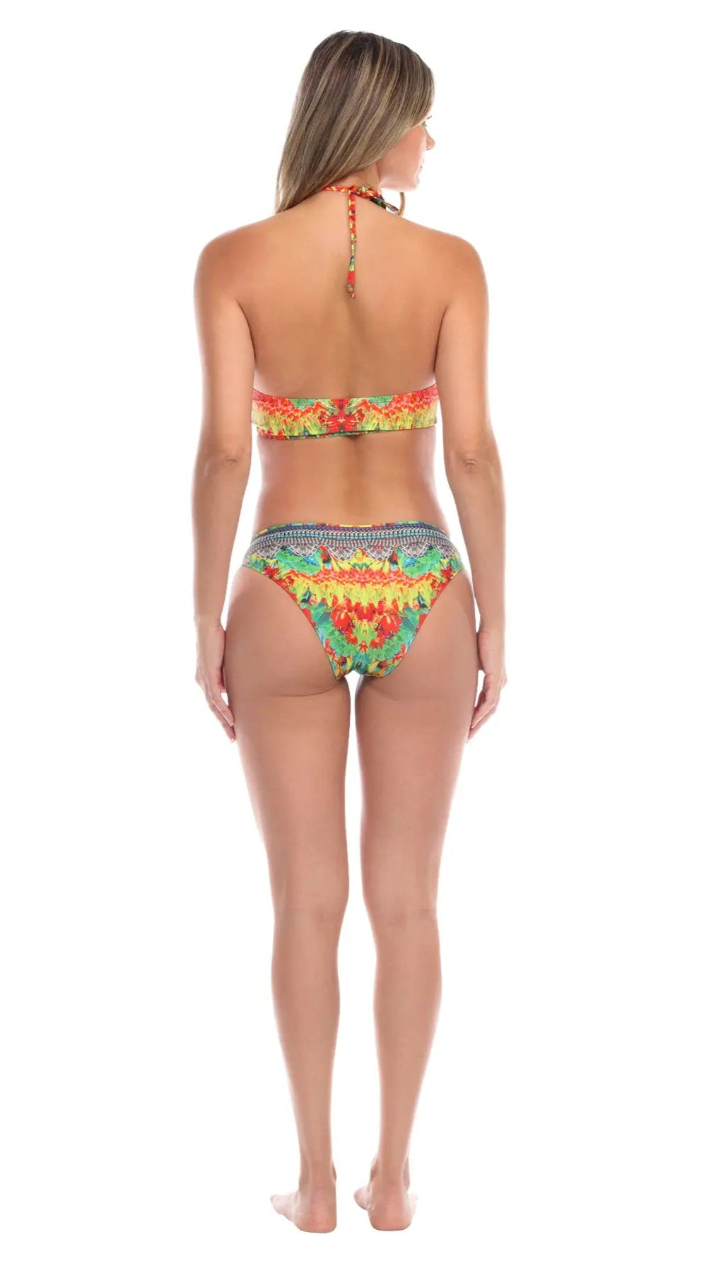 Macaw Triangle String Bikini 2Pc Set - La Moda Clothings