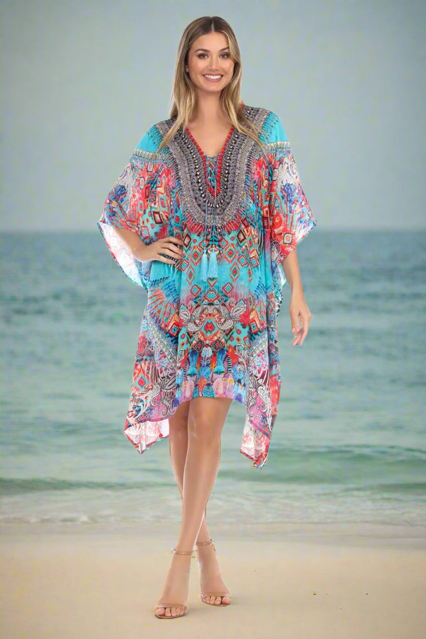 Designer Silk Kaftans - La Moda Clothings