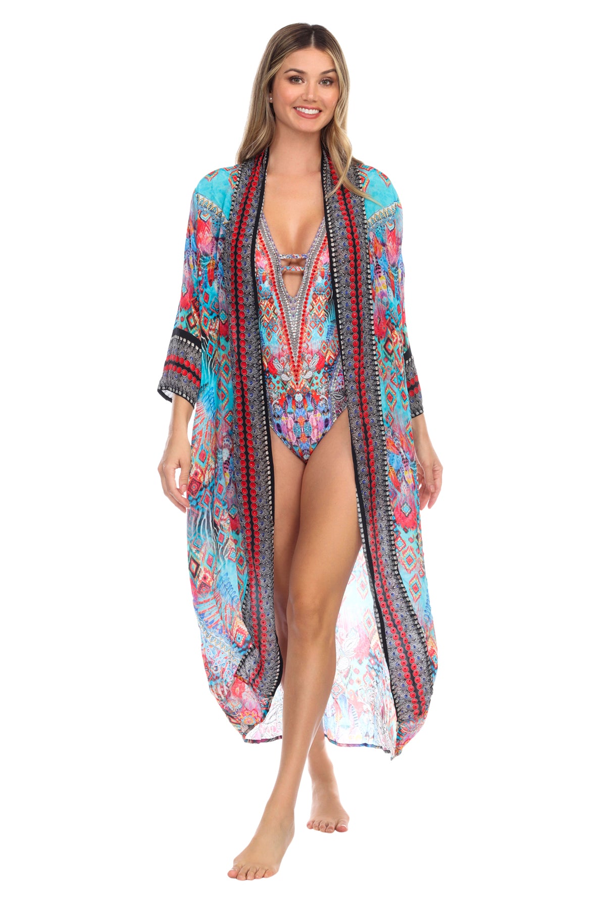 Swim Cover Up Kimono Cape