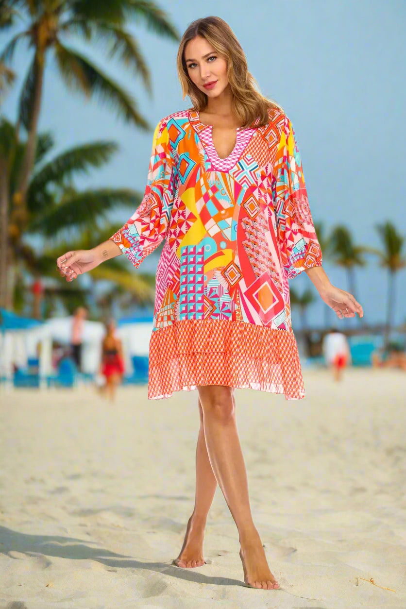 Women Bohemian Vintage Printed Ethnic Style Summer Dress - La Moda Clothings