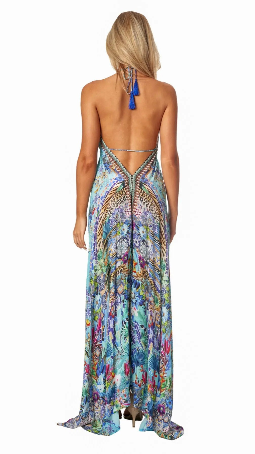 Poppy Garden Convertible 3 Way Maxi Dress Wholesale - La Moda Clothing