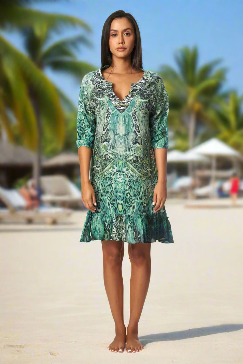 Snake Skin Tunics, Long tops, and Shirt dresses from La Moda - La Moda Clothing