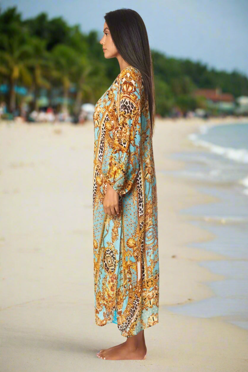 Future Eden Easy Button Front Cover-Up - La Moda Clothing