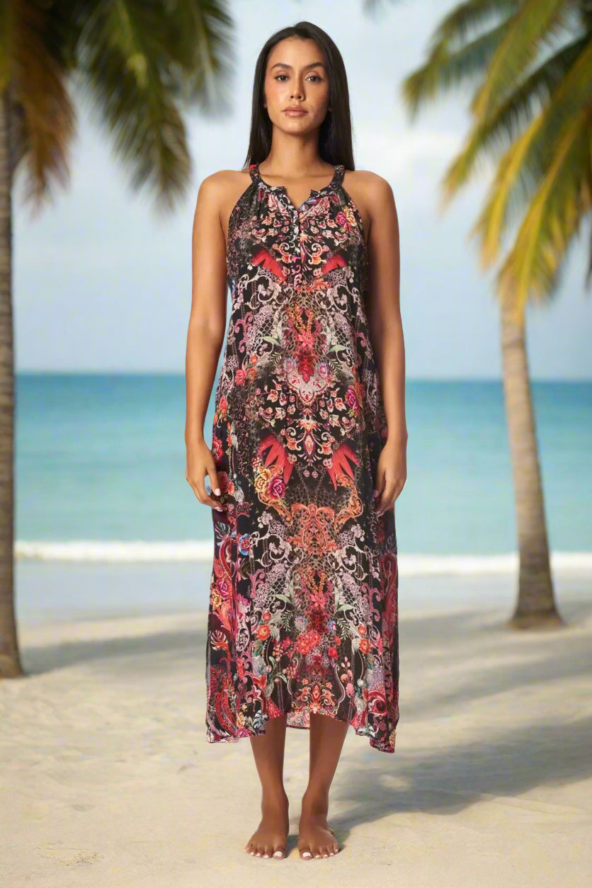 Forest Festival Resort Vacation Dress - La Moda Clothing