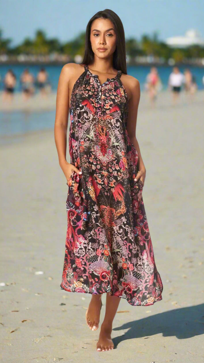 Forest Festival Resort Vacation Dress - La Moda Clothing