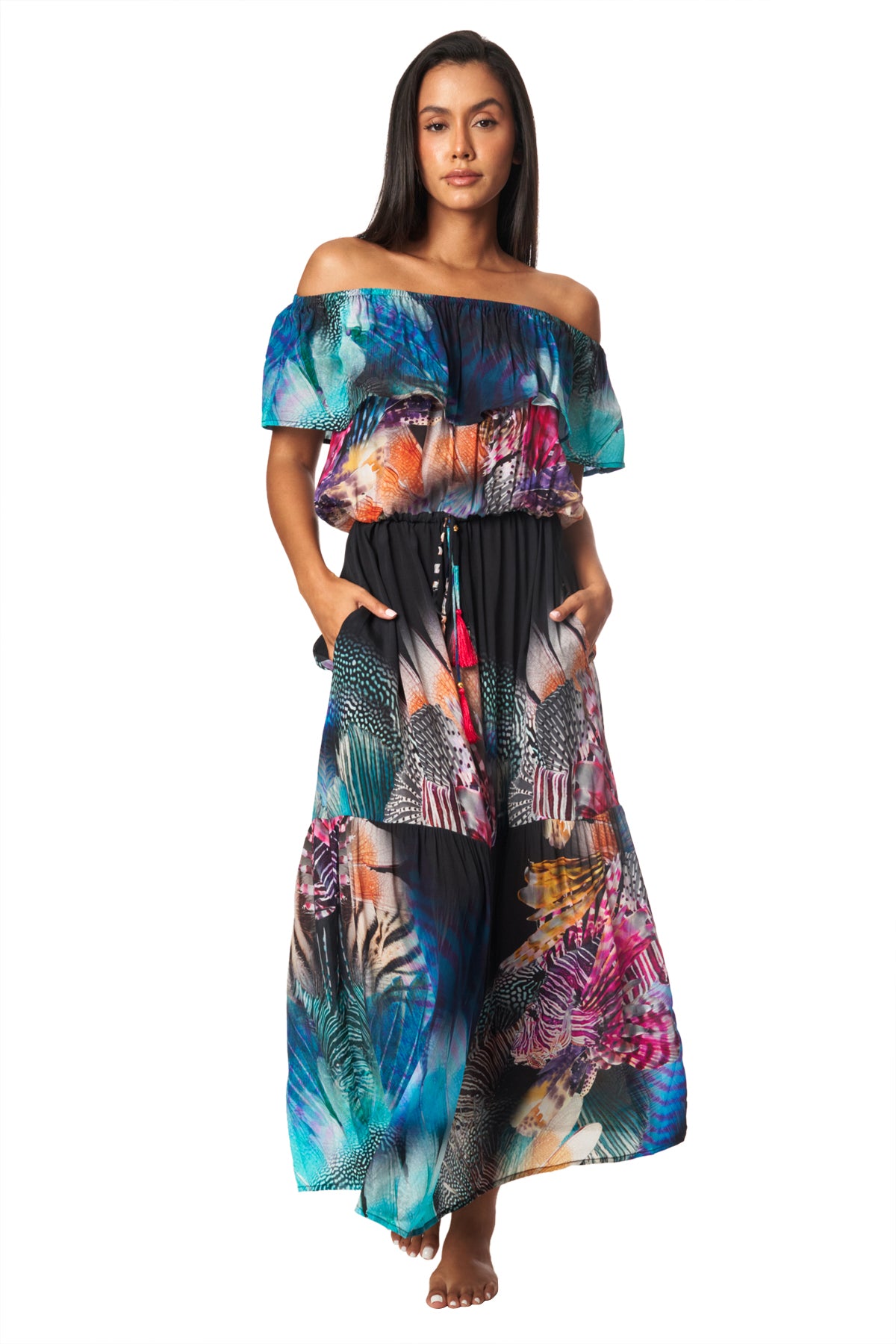 Maxi Long Off the Shoulder Dress