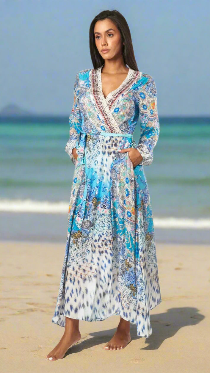 Moda Women's Maxi Wrap Dresses - La Moda Clothing