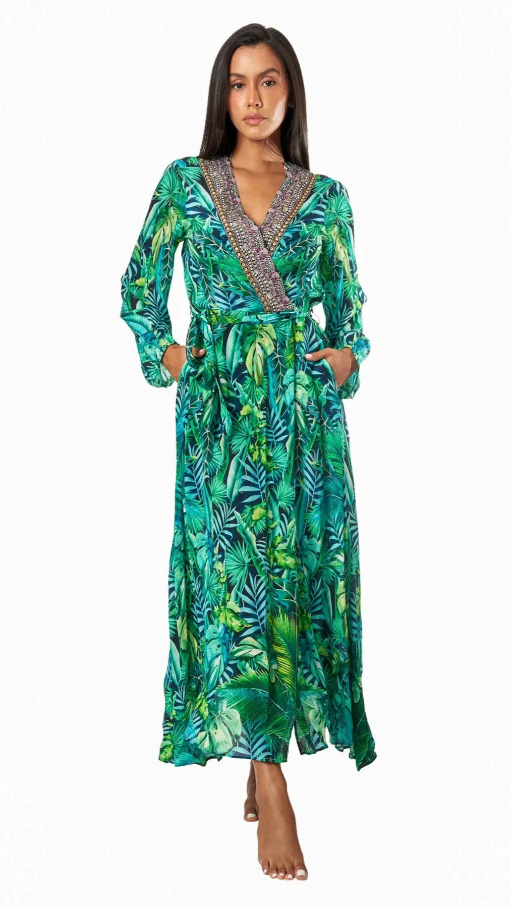 Wild Country Women's Maxi Wrap Dresses - La Moda Clothing