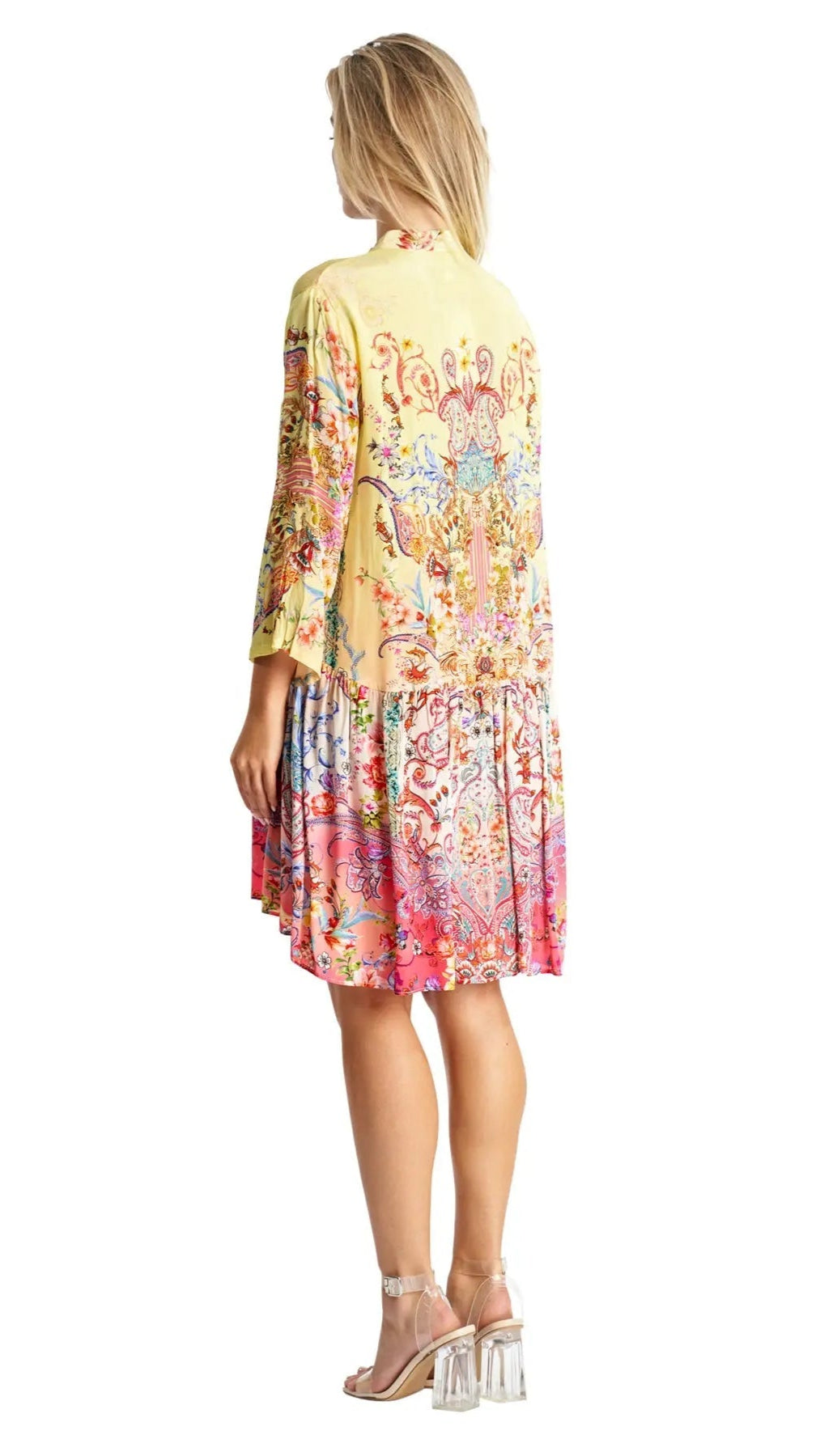 Portrait Shirt Dress - La Moda Clothing