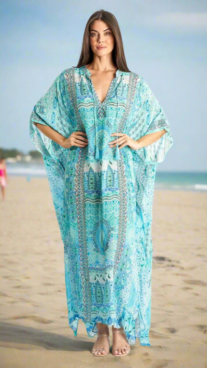 Oversized Boho Maxi Caftan - La Moda Clothing