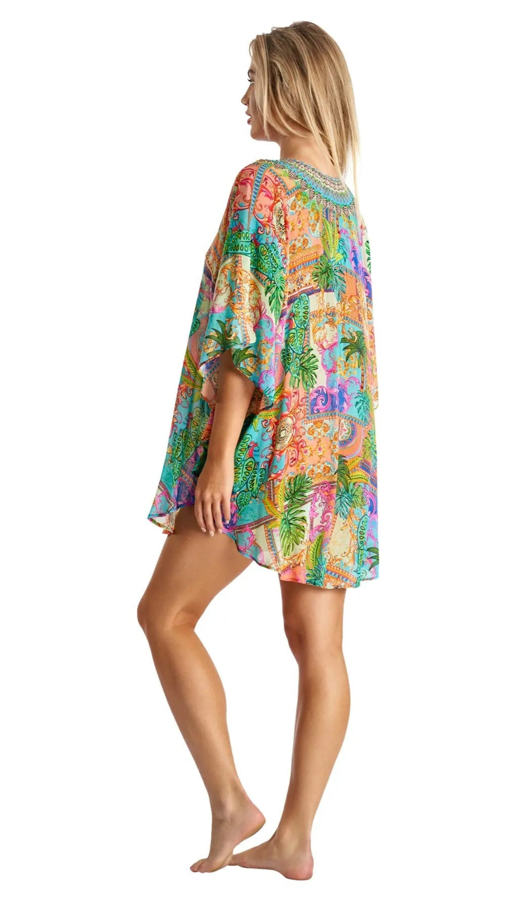Caftan Kaftan Dress Cover up in Viscose Silk - La Moda Clothing