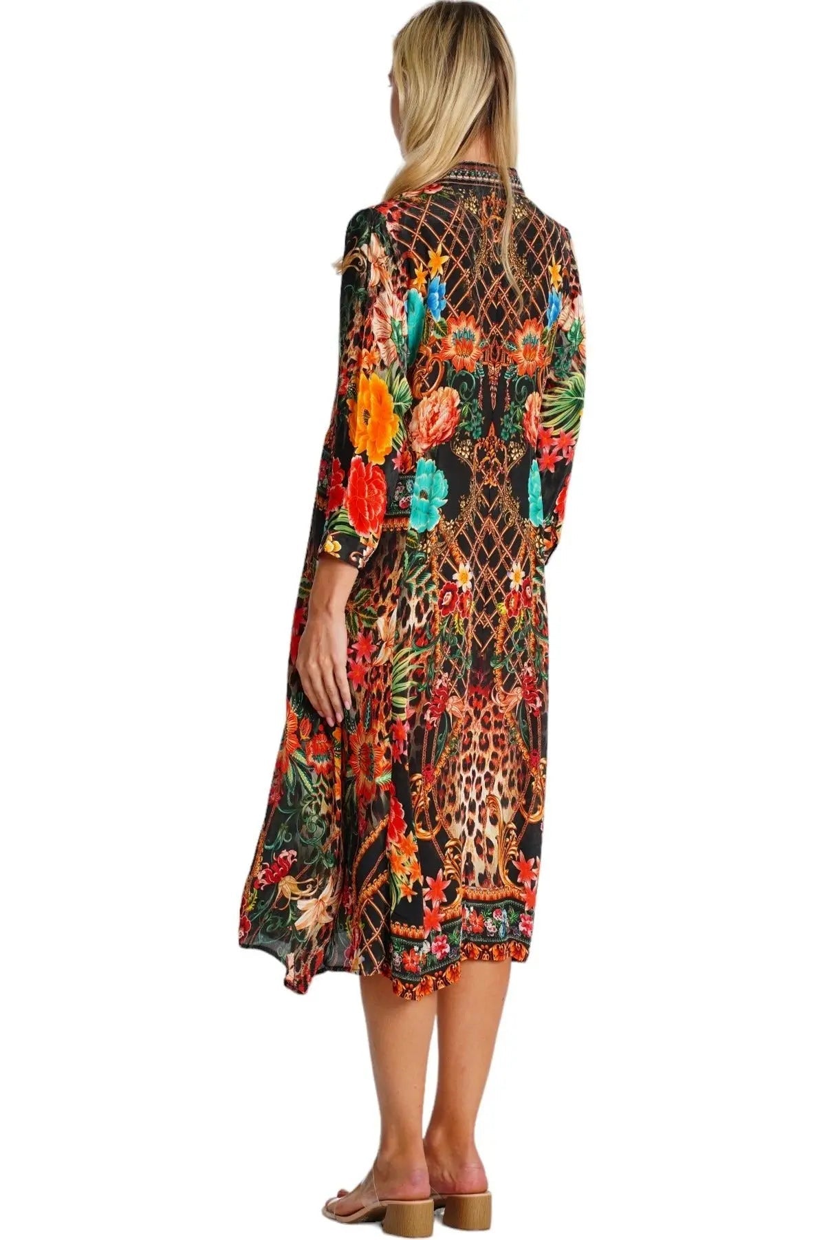 Midi Shirt Dress  La Moda Clothing