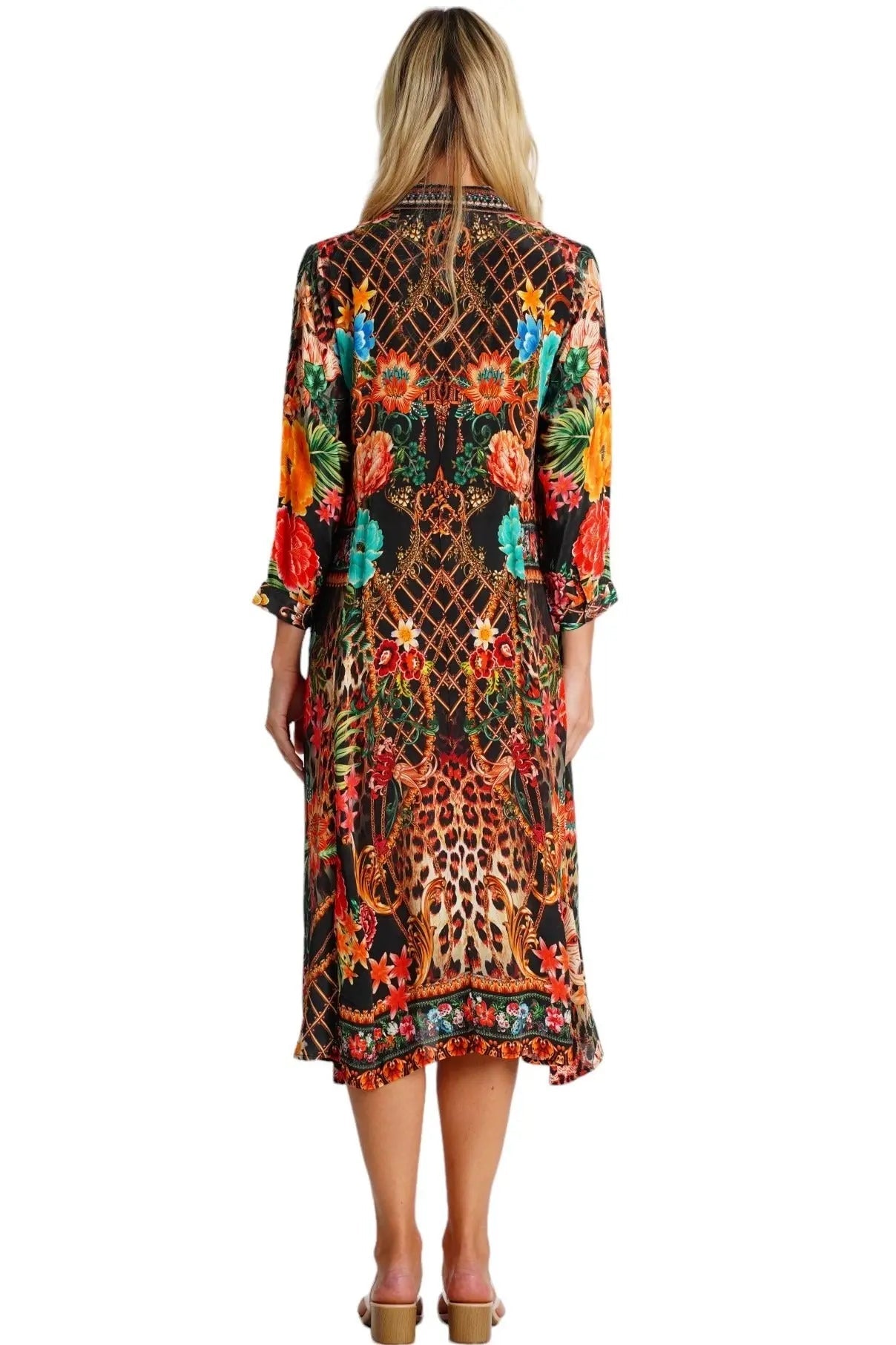 Midi Shirt Dress  La Moda Clothing