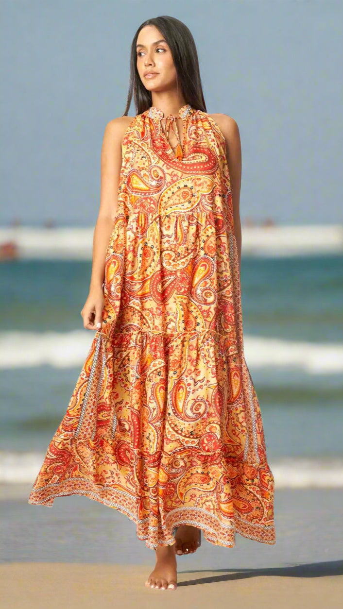 Boho Positano Maxi Dresses - La Moda Clothing