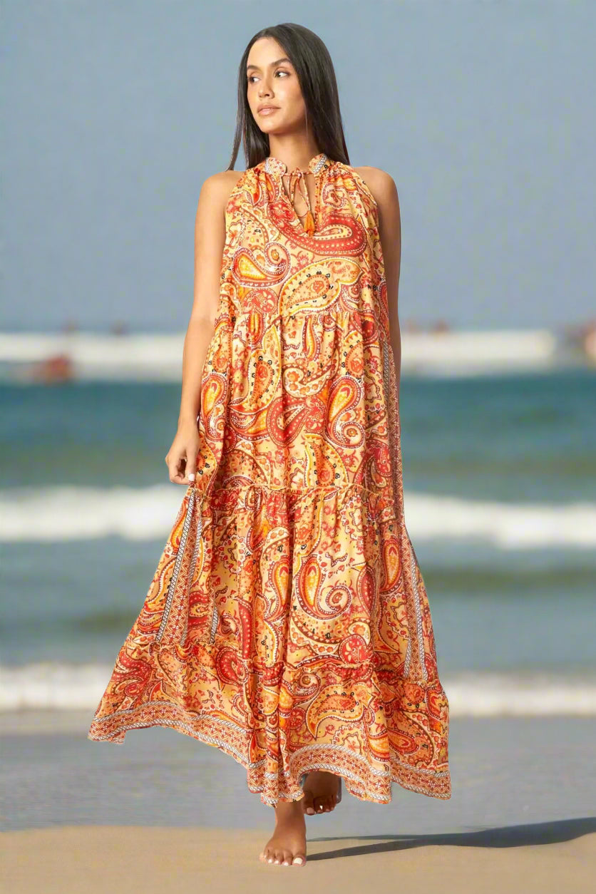 Boho Positano Maxi Dresses - La Moda Clothing