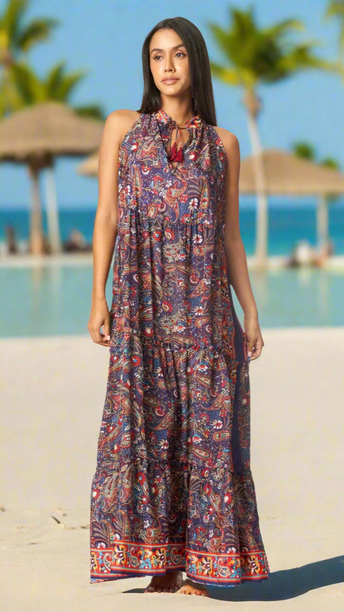 Boho Positano Maxi Dresses - La Moda Clothing
