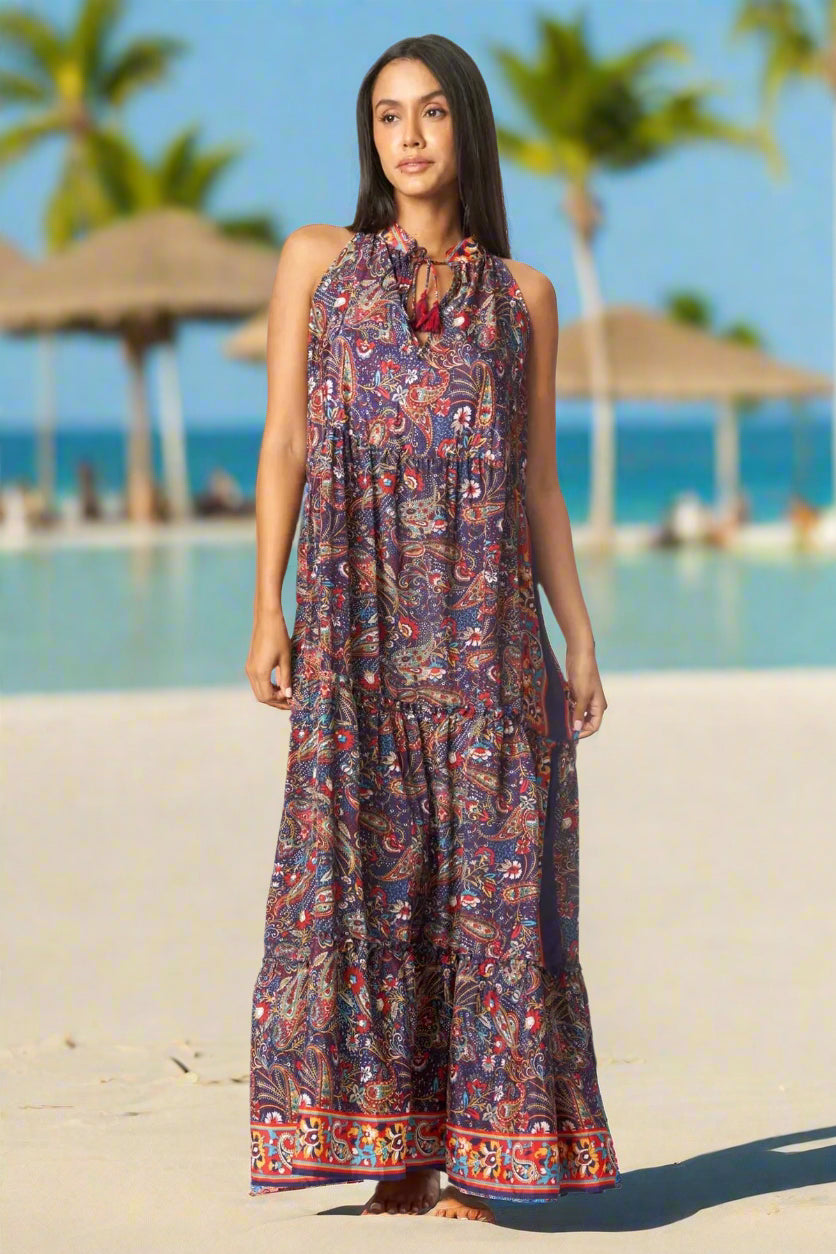 Boho Positano Maxi Dresses - La Moda Clothing