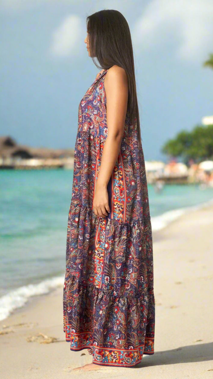 Boho Positano Maxi Dresses - La Moda Clothing