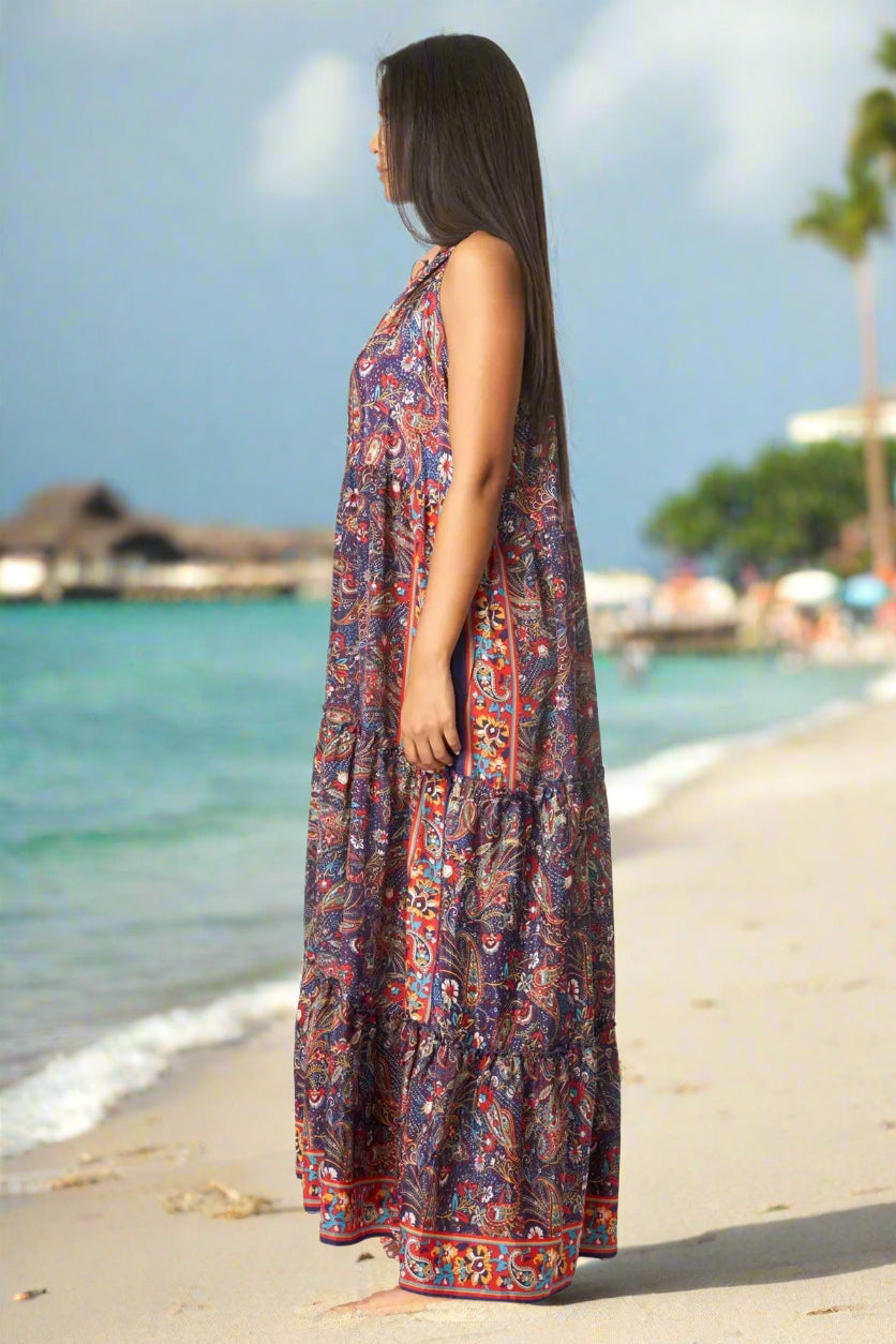 Boho Positano Maxi Dresses - La Moda Clothing