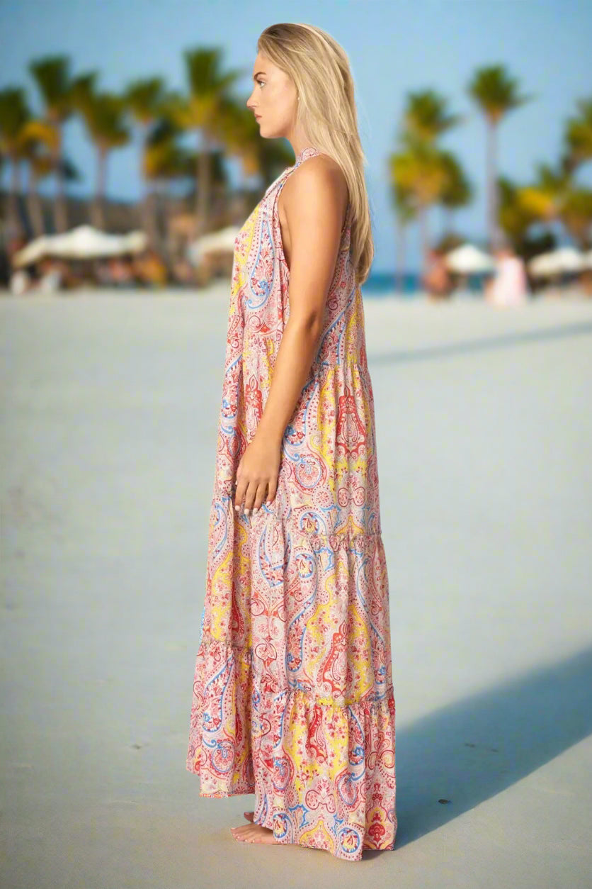 Boho Positano Maxi Dresses - La Moda Clothing