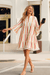 3/4 Sleeve Mini Dress